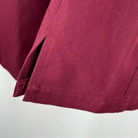 Figs Scrub Pants Maroon Cargo Pockets Straight Size XS - Picture 7 of 10